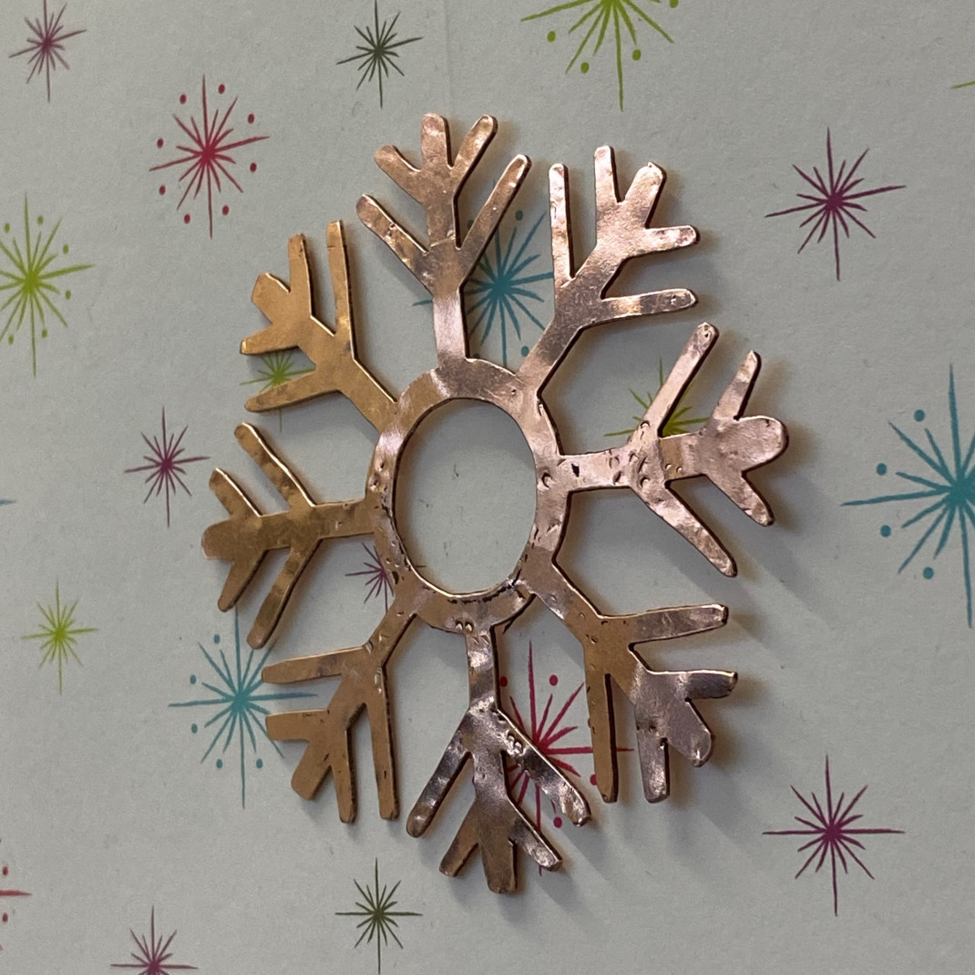 Copper snowflake 3d (2)