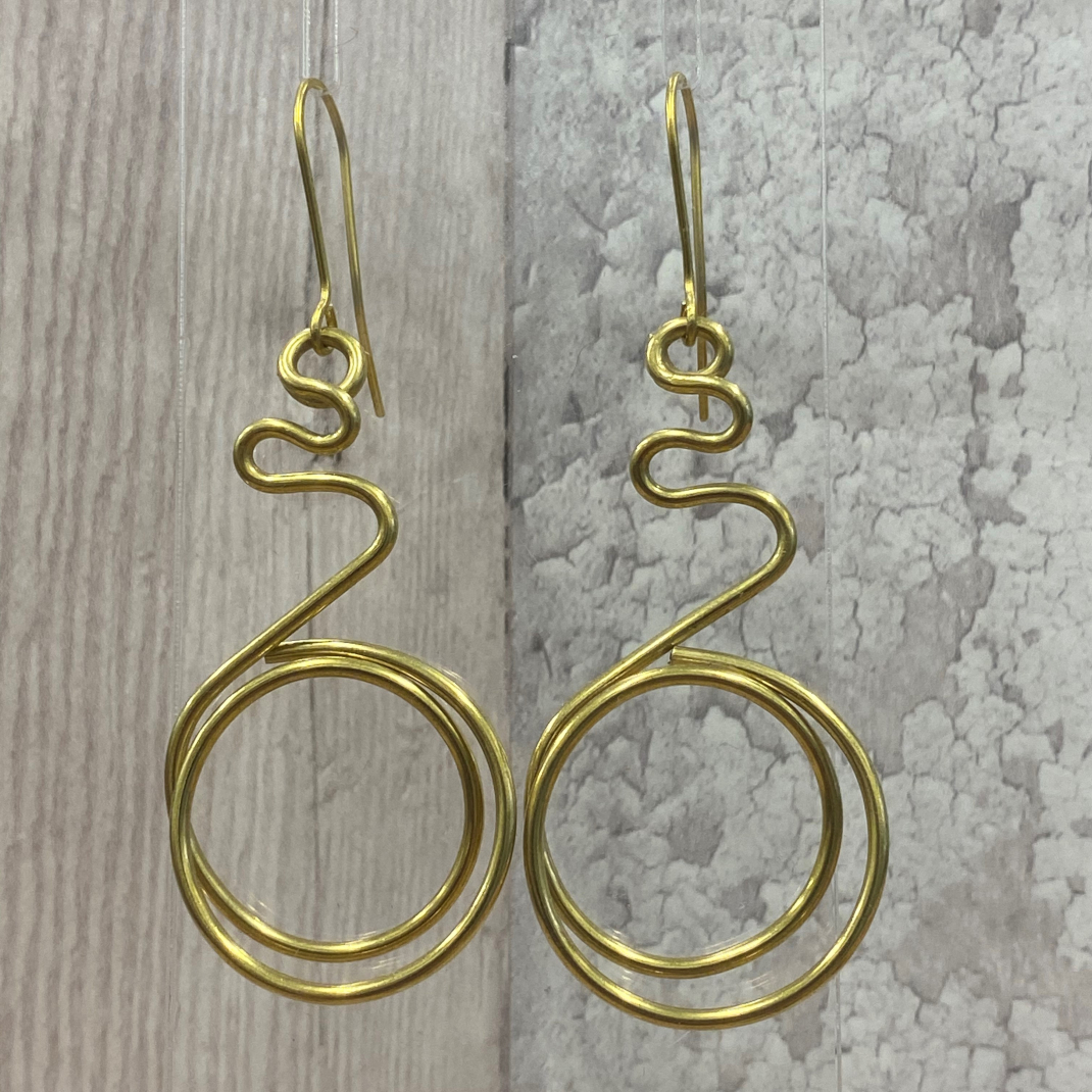 Wire earrings 11a