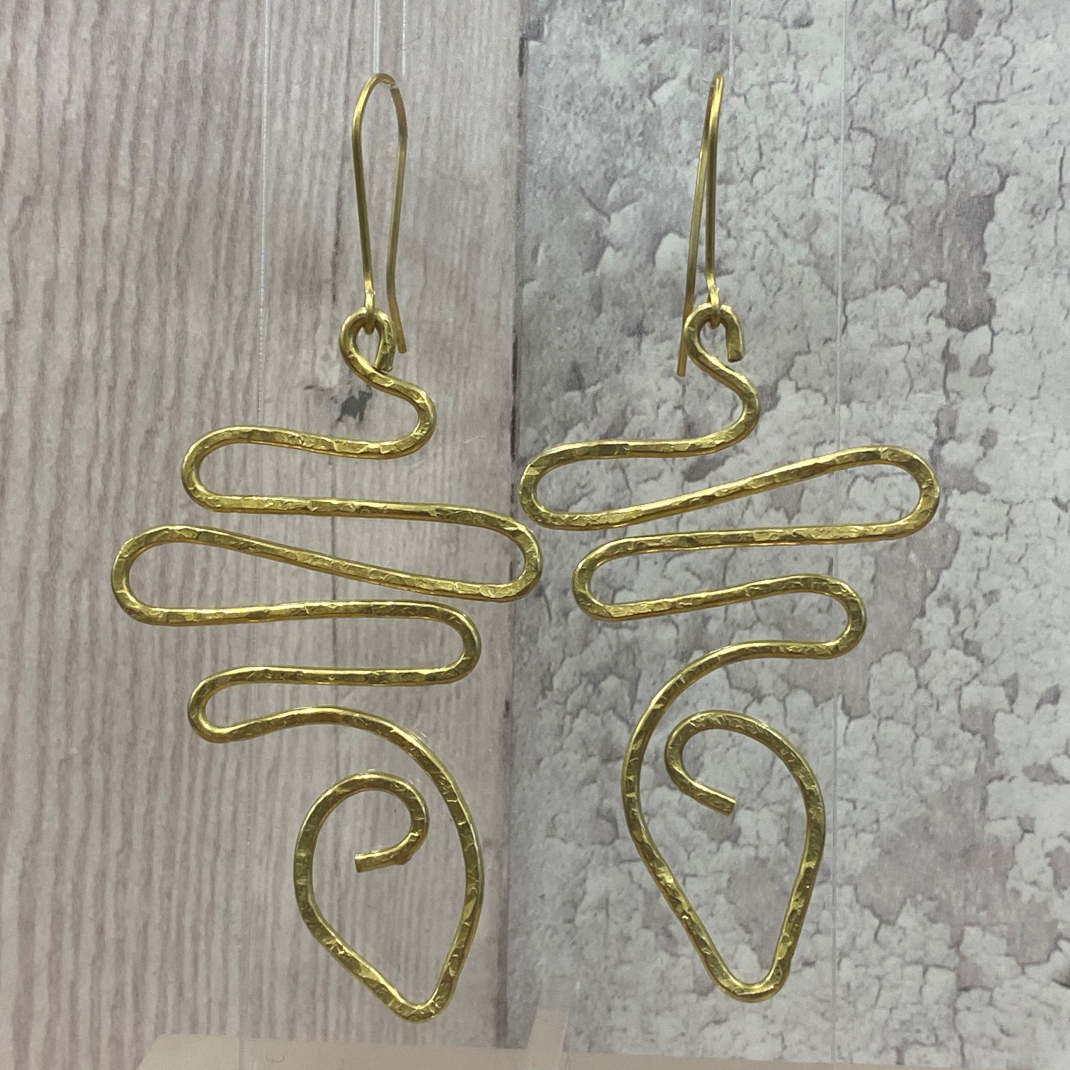 Wire earrings 12a