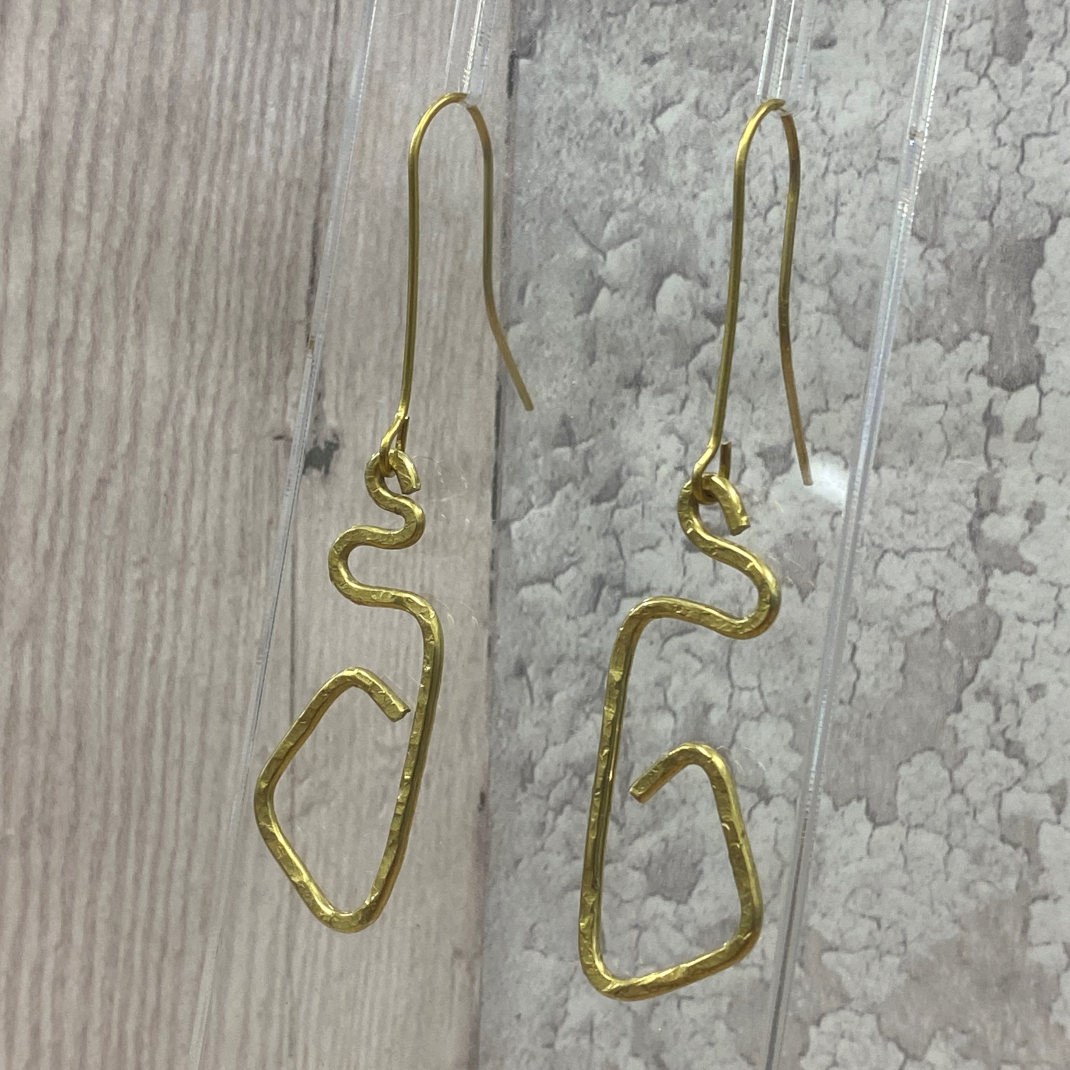 Wire earrings 14c