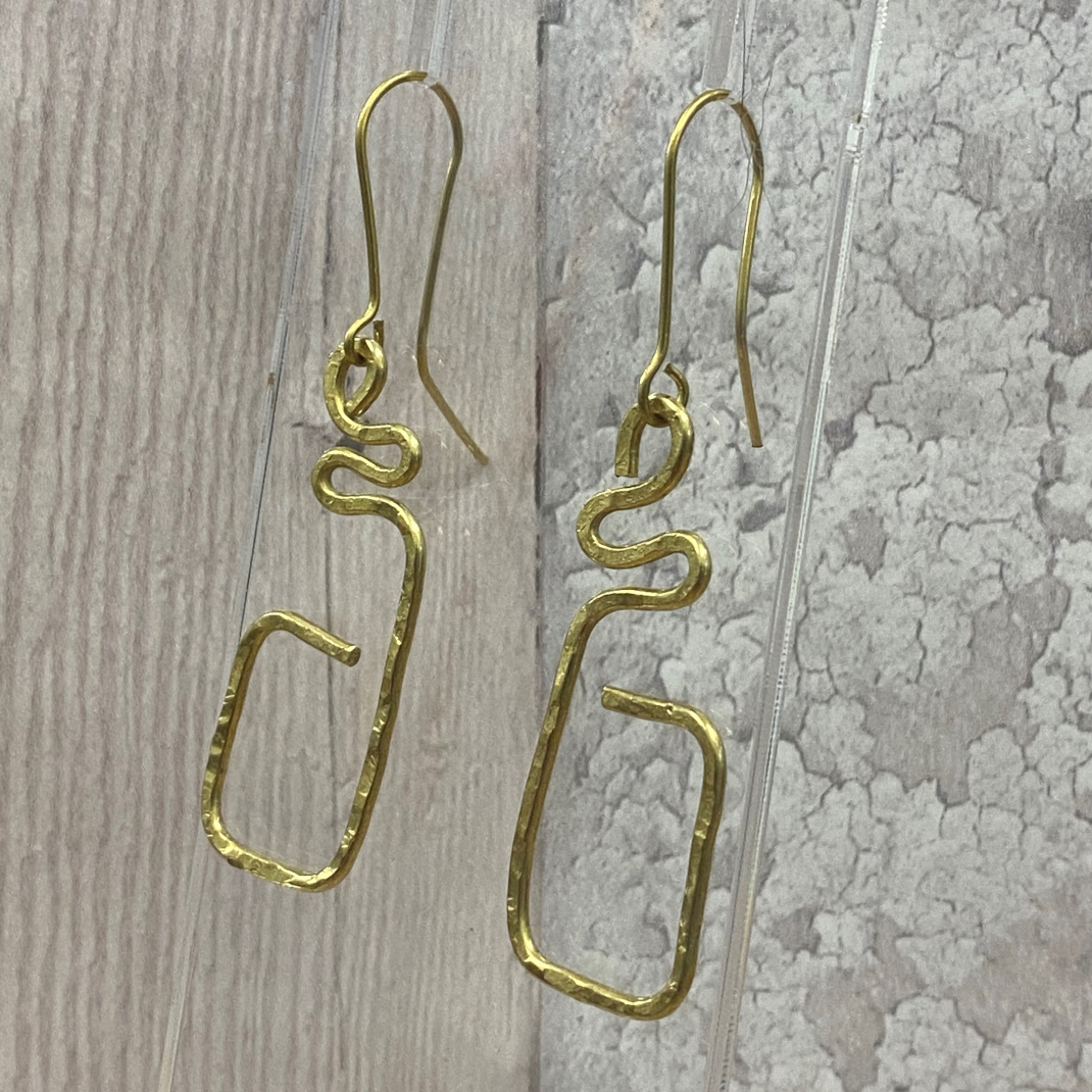 Wire earrings 3c