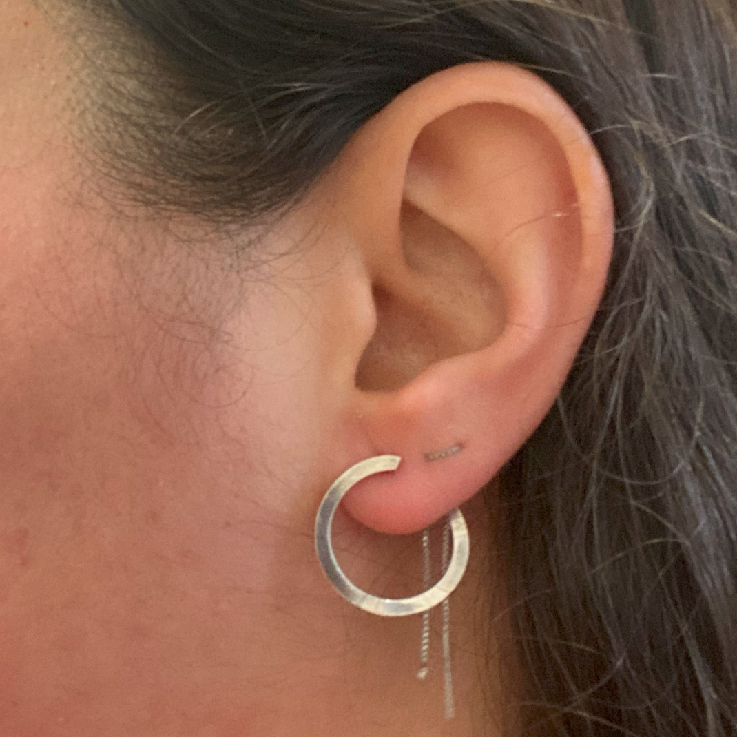 Infinity circle earrings 3